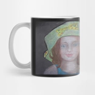 Young Girl In A Hat Mug